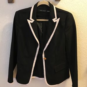 USED ONCE Black and White Blazer